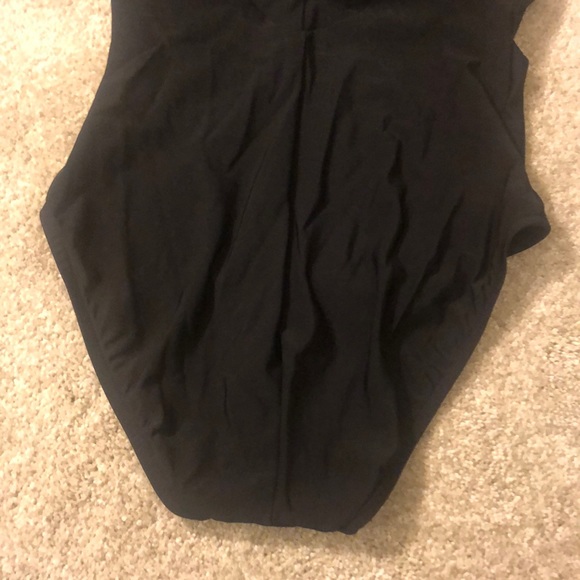 NEW One Piece Swimsuit, Black, Grommet, Size M - Picture 3 of 10